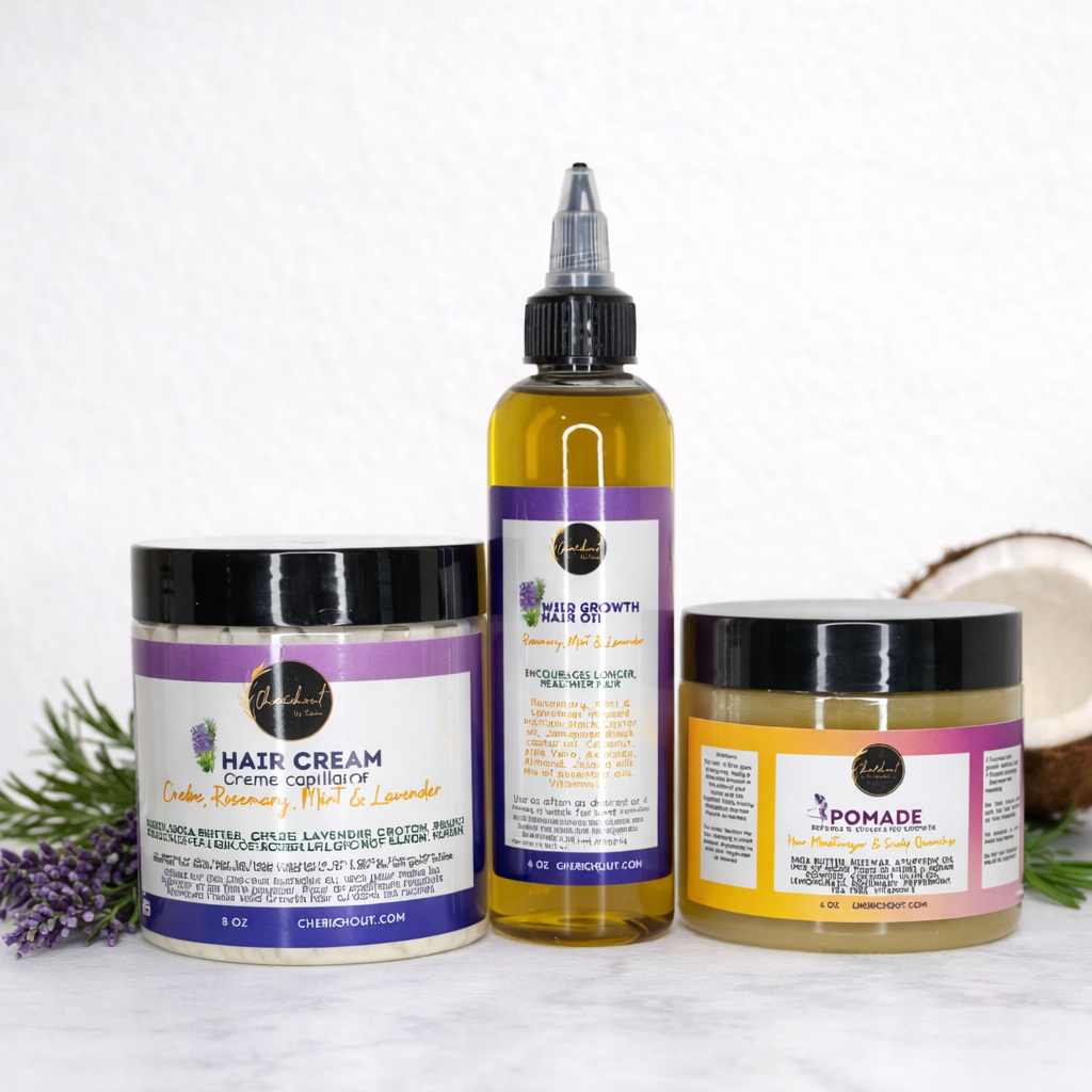 Cherichout Pomade, oil, hair cream bundle