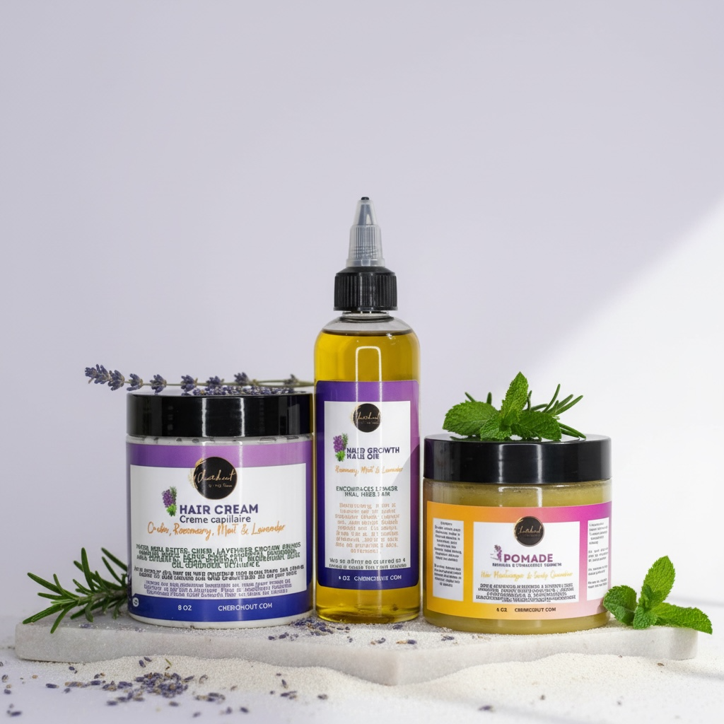 Cherichout Pomade, oil, hair cream bundle